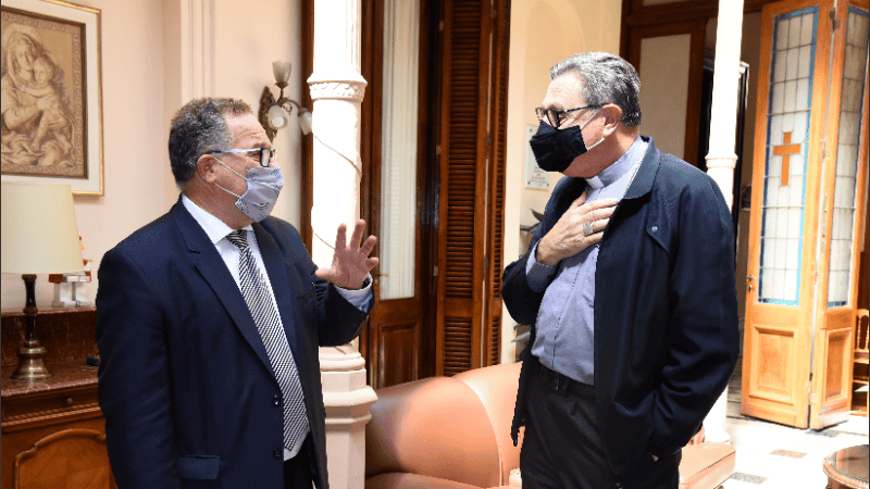 Lagna y Martín coincidieron en la importancia del trabajo en conjunto.