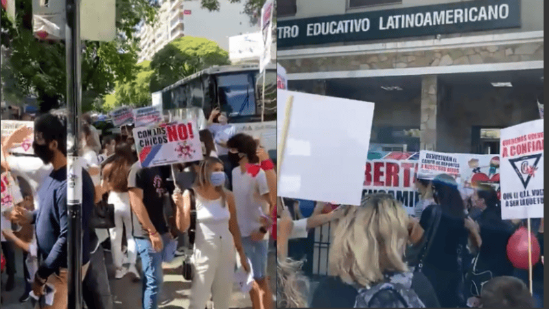La marcha de este martes fue compartida incluso por dirigentes políticos de Buenos Aires.