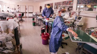 Vista general de la sala de Terapia Intensiva del hospital de Niños.