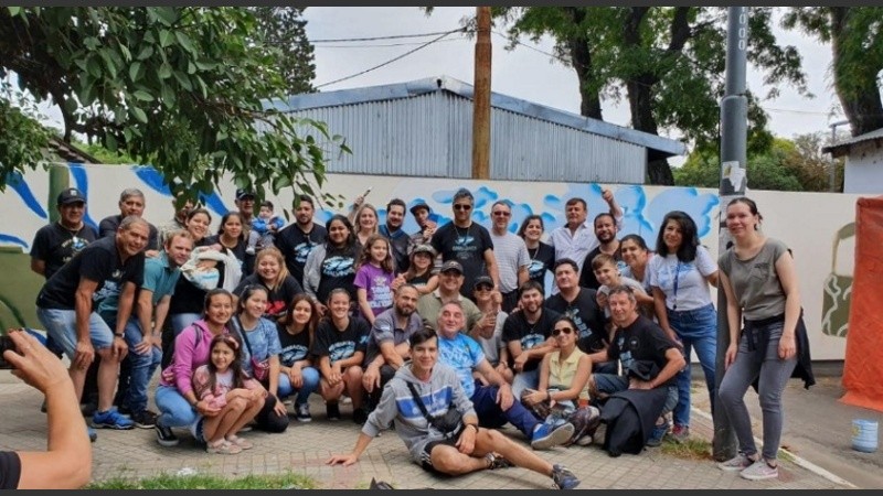 Hijos e hijas de ex combatientes de Malvinas en una foto de archivo. 