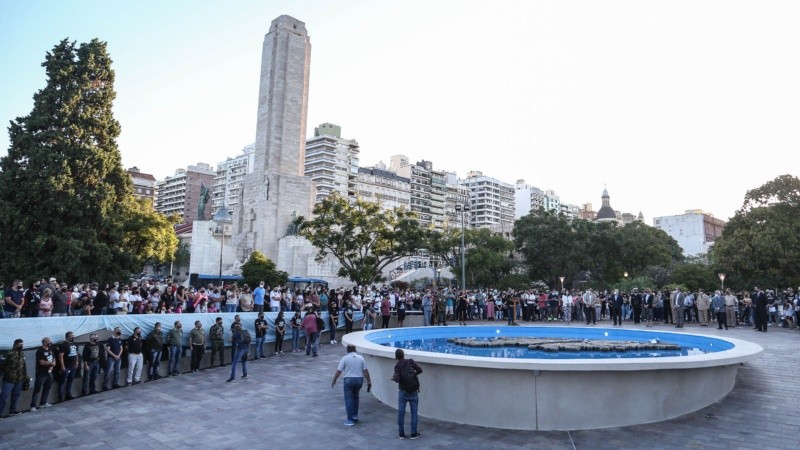El acto por el Día del Veterano y de los Caídos en Malvinas este viernes por la tarde en el Parque Nacional a la Bandera. 