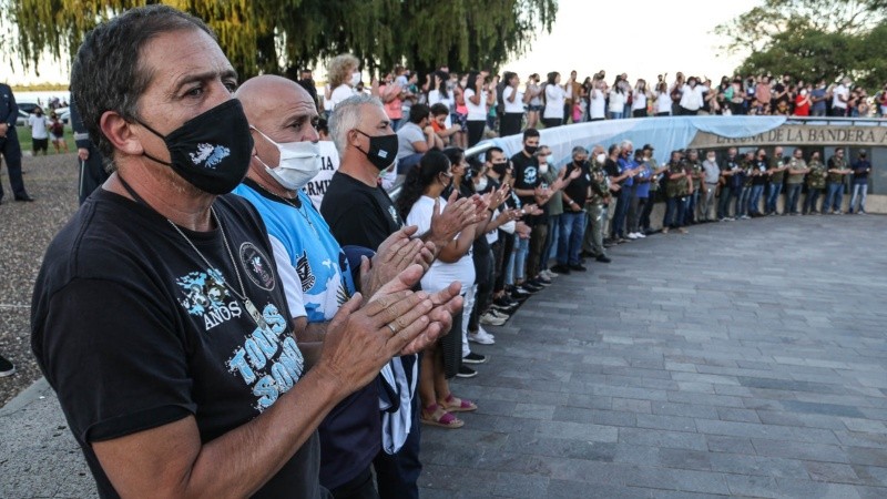 El acto por el Día del Veterano y de los Caídos en Malvinas este viernes por la tarde en el Parque Nacional a la Bandera. 