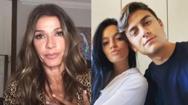 Catherine Fulo, Paulo Dybala y Oriana Sabatini.