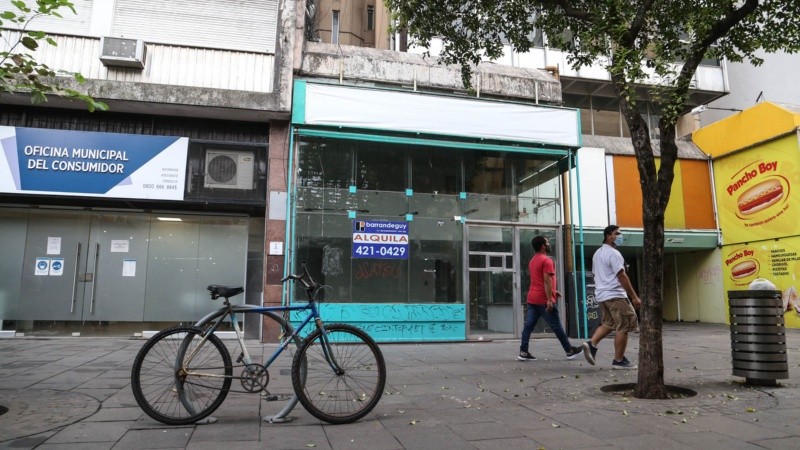 Según un relevamiento de diceimbre de 2020, unos 1.100 locales se encontraban vacíos en Rosario.
