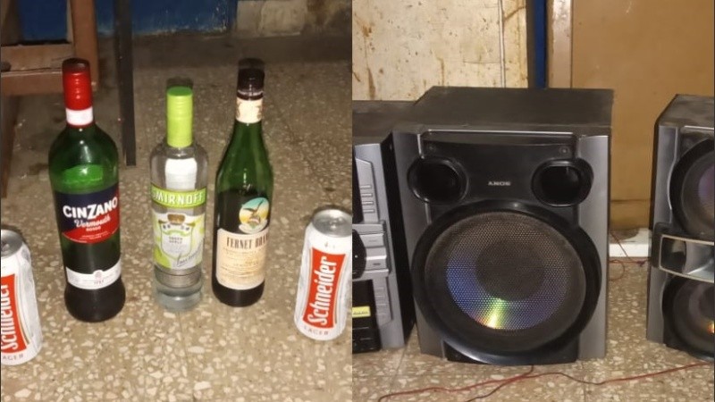 Los elementos secuestrados este sábado a la madrugada.