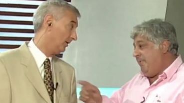 Mauro Viale y Alberto Samid se trenzaron a golpes en enero de 2002.