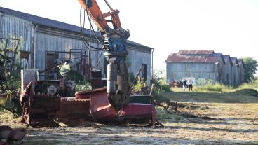 Los trabajos de limpieza en la ex zona franca de Bolivia para recuperar un balcón al río