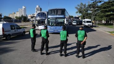 Como este martes, hoy de nuevo, la terminal bloqueada.