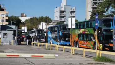 Como este martes, hoy de nuevo, la terminal bloqueada.