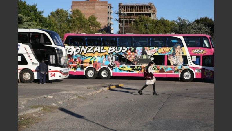 Como este martes, hoy de nuevo, la terminal bloqueada.