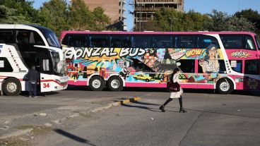 Como este martes, hoy de nuevo, la terminal bloqueada.