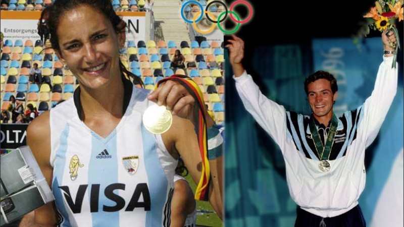 Luciana Aymar y Carlos Espínola son los atletas que más medallas obtuvieron en los JJOO.