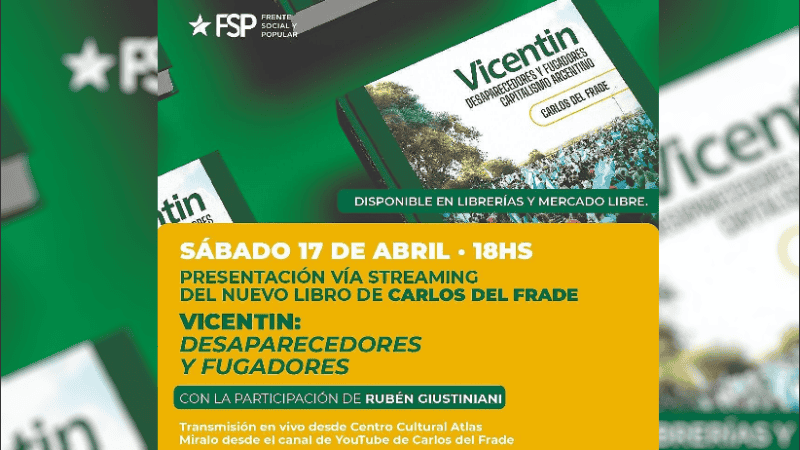 El trabajo se presenta este sábado a las 18 y se puede seguir online.