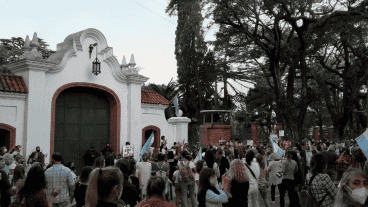 Un grupo menos importante se concentró frente a Olivos.
