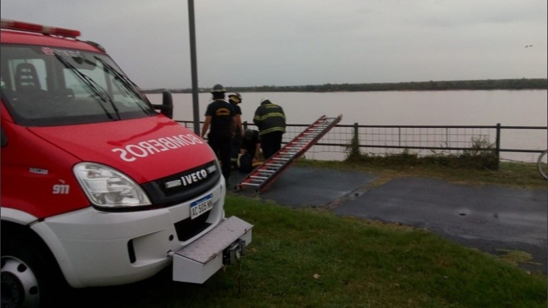El operativo de rescate realizado por Bomberos Zapadores.