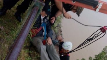 El operativo de rescate realizado por Bomberos Zapadores.