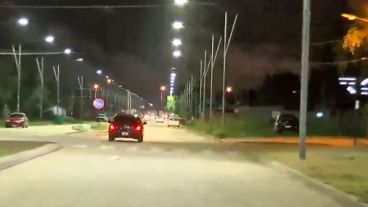 Diego C. salía de la cárcel este viernes a la noche en un auto escoltado por la Policía.