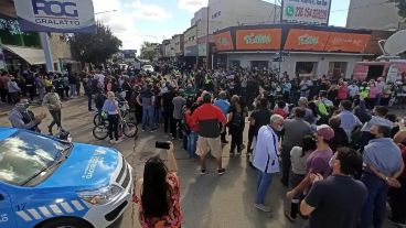 El último adiós a Meoni en Junín.