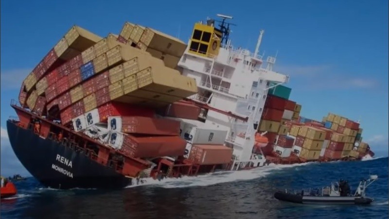 Captura de la película Freightened. El precio real del transporte marítimo
