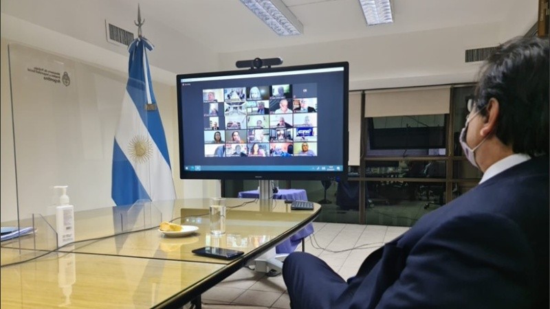 El ministro Claudio Moroni dio inicio al Consejo del Salario este martes.