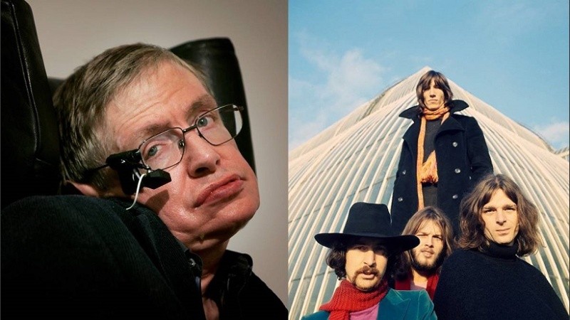 La voz de Stephen Hawking puede escucharse en dos de las canciones de Pink Floyd.