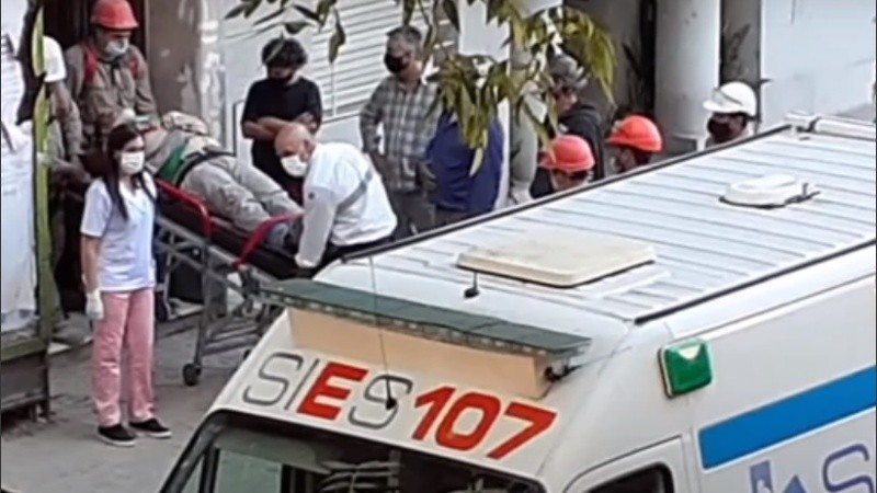 El operario cayó de altura este miércoles a la tarde.