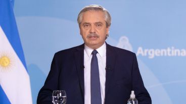 Alberto Fernández habló desde Casa Rosada.