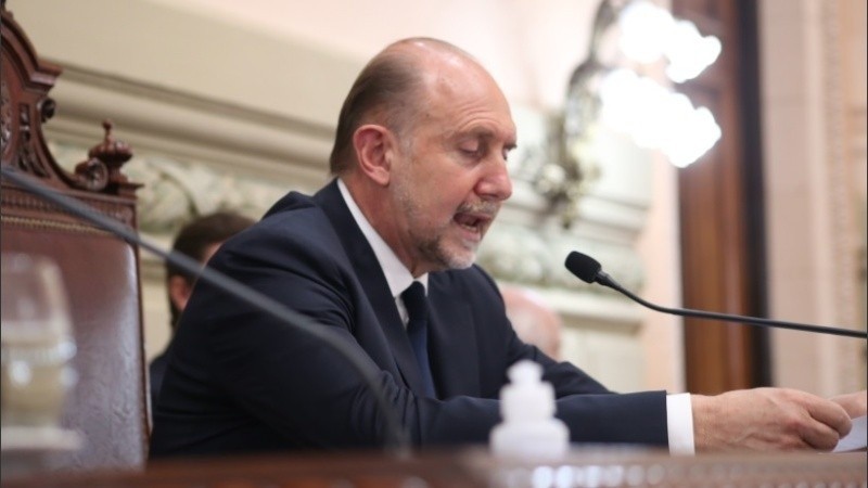 Omar Perotti abrió este sábado por la mañana las sesiones ordinarias de la Legislatura santafesina.