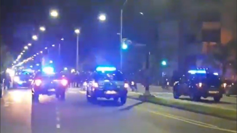 Los disturbios por Avellaneda, cerca del Gigante de Arroyito