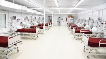 Las 26 camas UTI del Hospital Modular quedaron ocupadas.