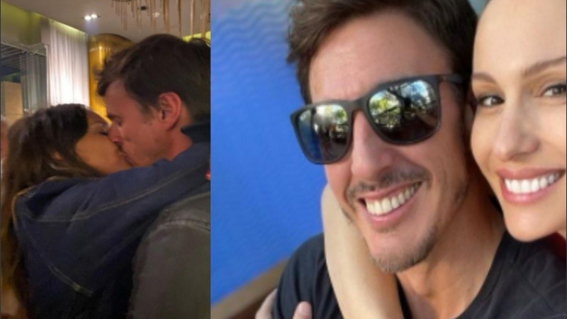 A toda sonrisa, la pareja se muestra enamorada y en la dulce espera. 