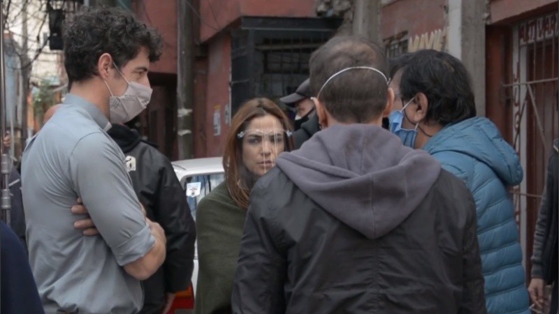 Parte del elenco de la tira 