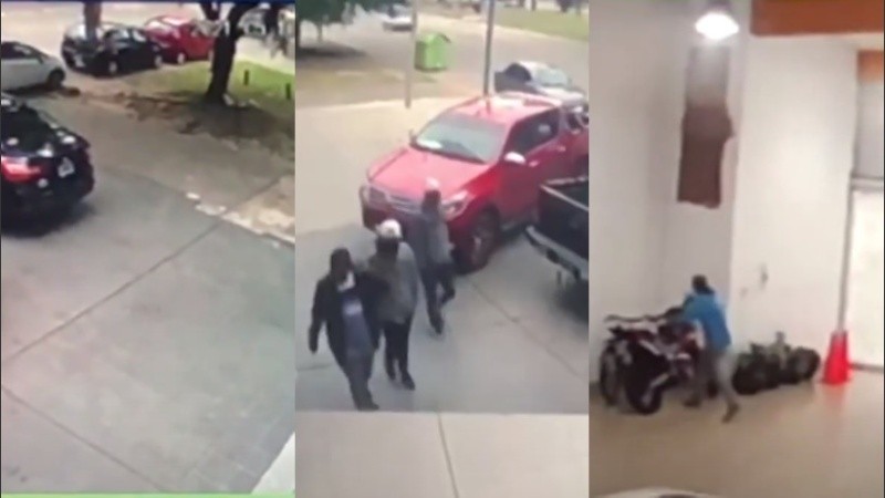 Las imágenes captadas por las cámaras de seguridad.