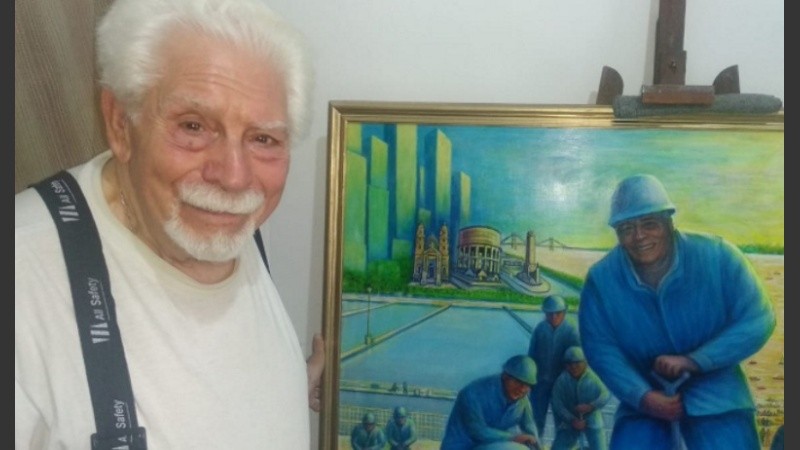 Francisco Pelló es el autor de la escultura de Eva Perón, emplazada en avenida Nuestra Señora del Rosario y Lutuania, entre otras obras.