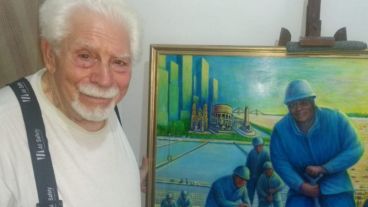 Francisco Pelló es el autor de la escultura de Eva Perón, emplazada en avenida Nuestra Señora del Rosario y Lutuania, entre otras obras.