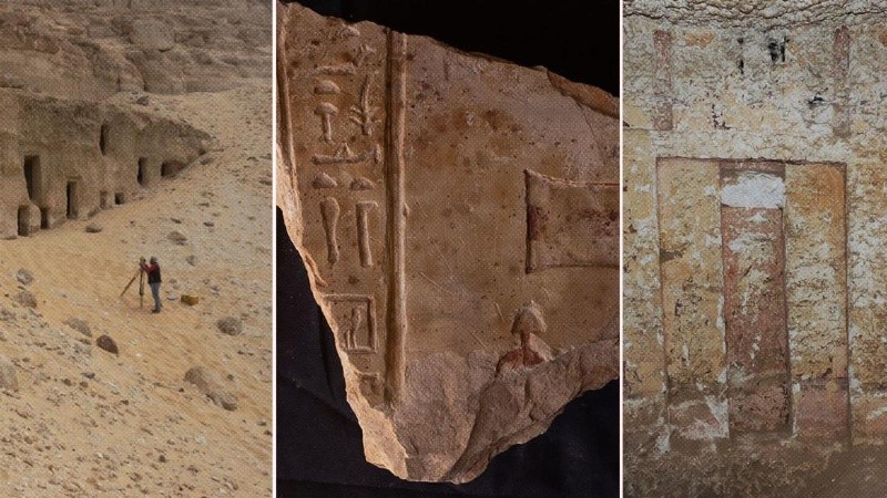 Las tumbas datan desde finales del Imperio Antiguo.