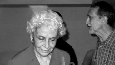 La profesora e investigadora Hilda Habichayn y su compañero, el docente y también investigador, Héctor Bonaparte.