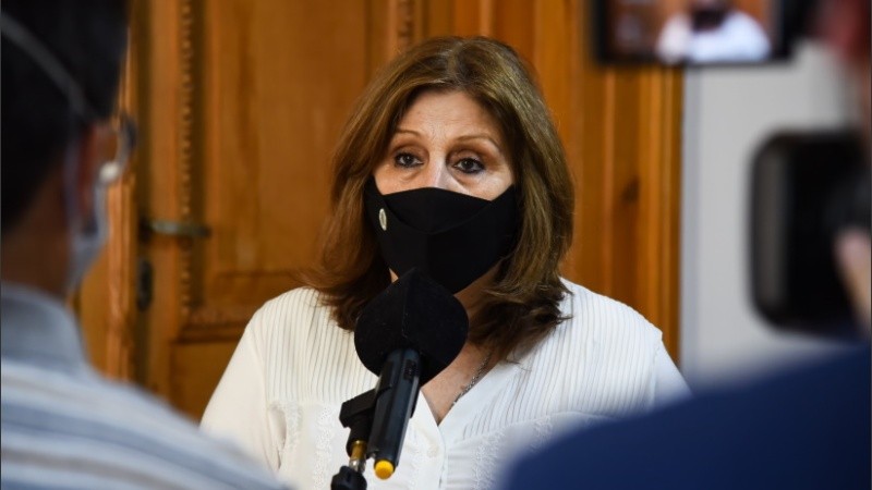 La ministra de Educación, Adriana Cantero. 