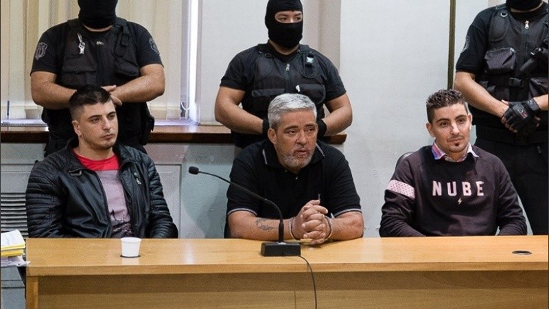 Los condenados por el crimen del comerciante, entre los que está D'Angelo