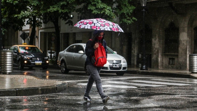 Lluvia y frío en la ciudad.