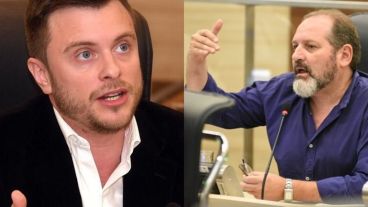 López Molina y Cardozo, dos ediles que discutieron en la sesión de este jueves.