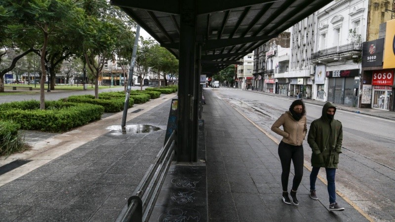 Primer día de confinamiento tras el aumento de casos en la ciudad. 