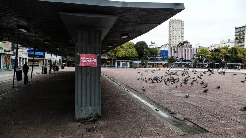 Primer día de confinamiento tras el aumento de casos en la ciudad. 