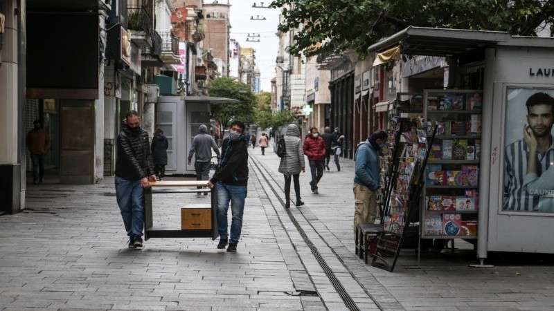 Primer día de confinamiento tras el aumento de casos en la ciudad. 