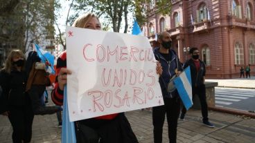La movilización se hacía en la plaza 25 de Mayo.