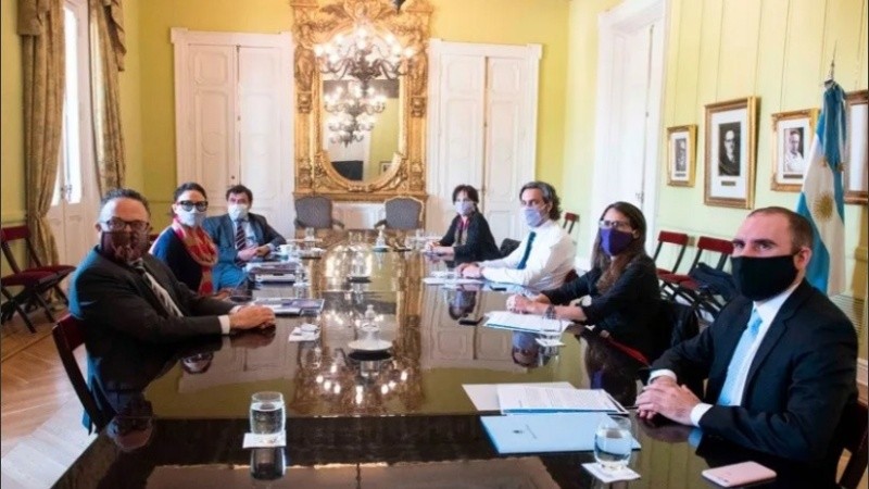 La reunión del Gabinete económico.