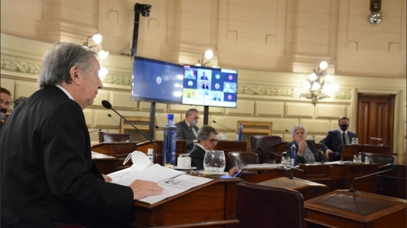 La sesión del Senado de este jueves. 
