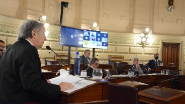 La sesión del Senado de este jueves.