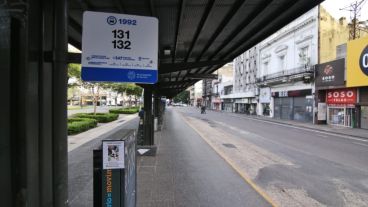 Segunda jornada de paro de colectivos en Rosario.