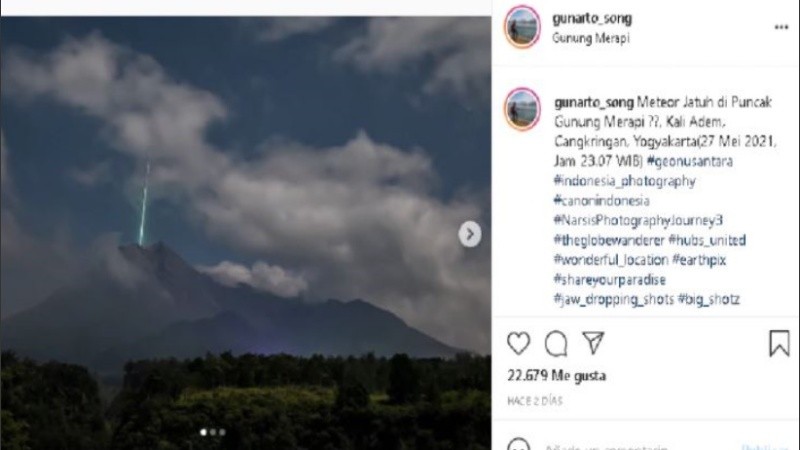 El volcán Merapi es uno de los más activos de Indonesia.